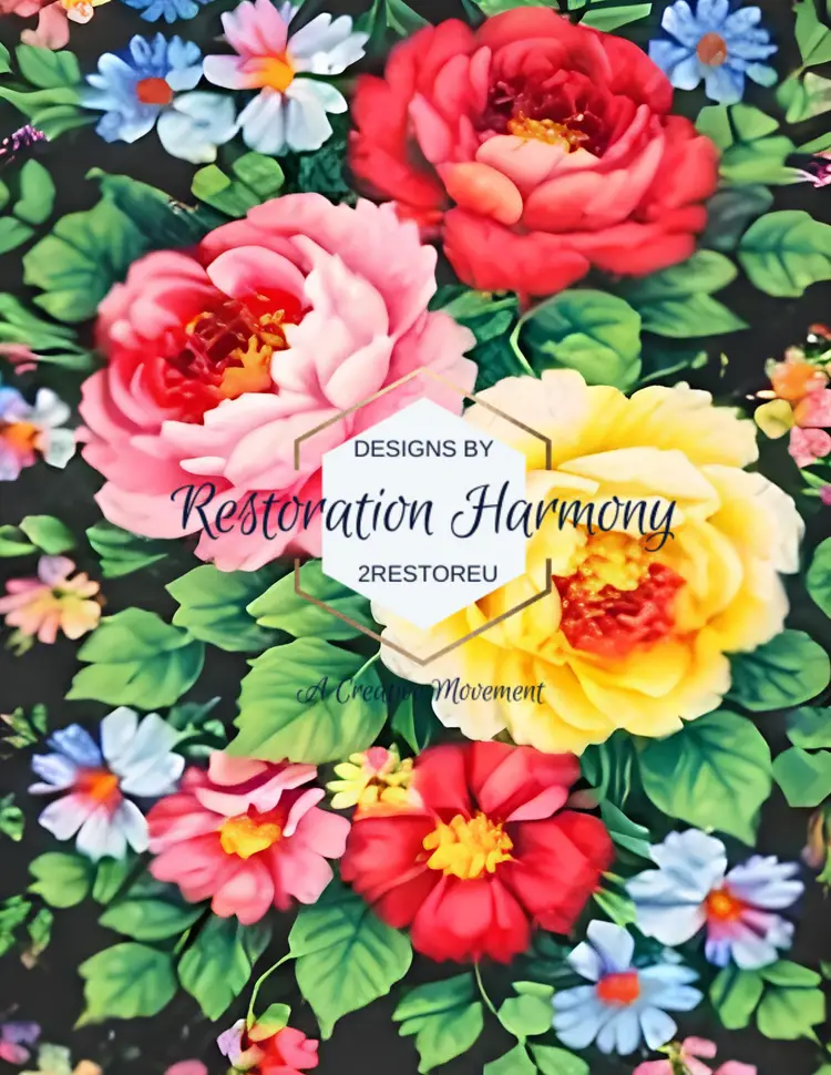 Retro Posies 23 page Digital Collection- Collage/Mixed Media/Art Journals/Memory Keeping