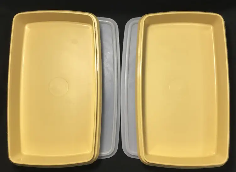 Tupperware deviled egg keepers, set of 2, each holds 8 eggs