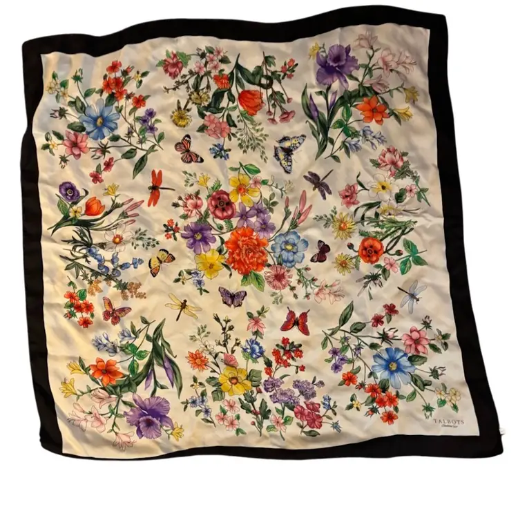 Talbots 100% Silk Scarf 34”