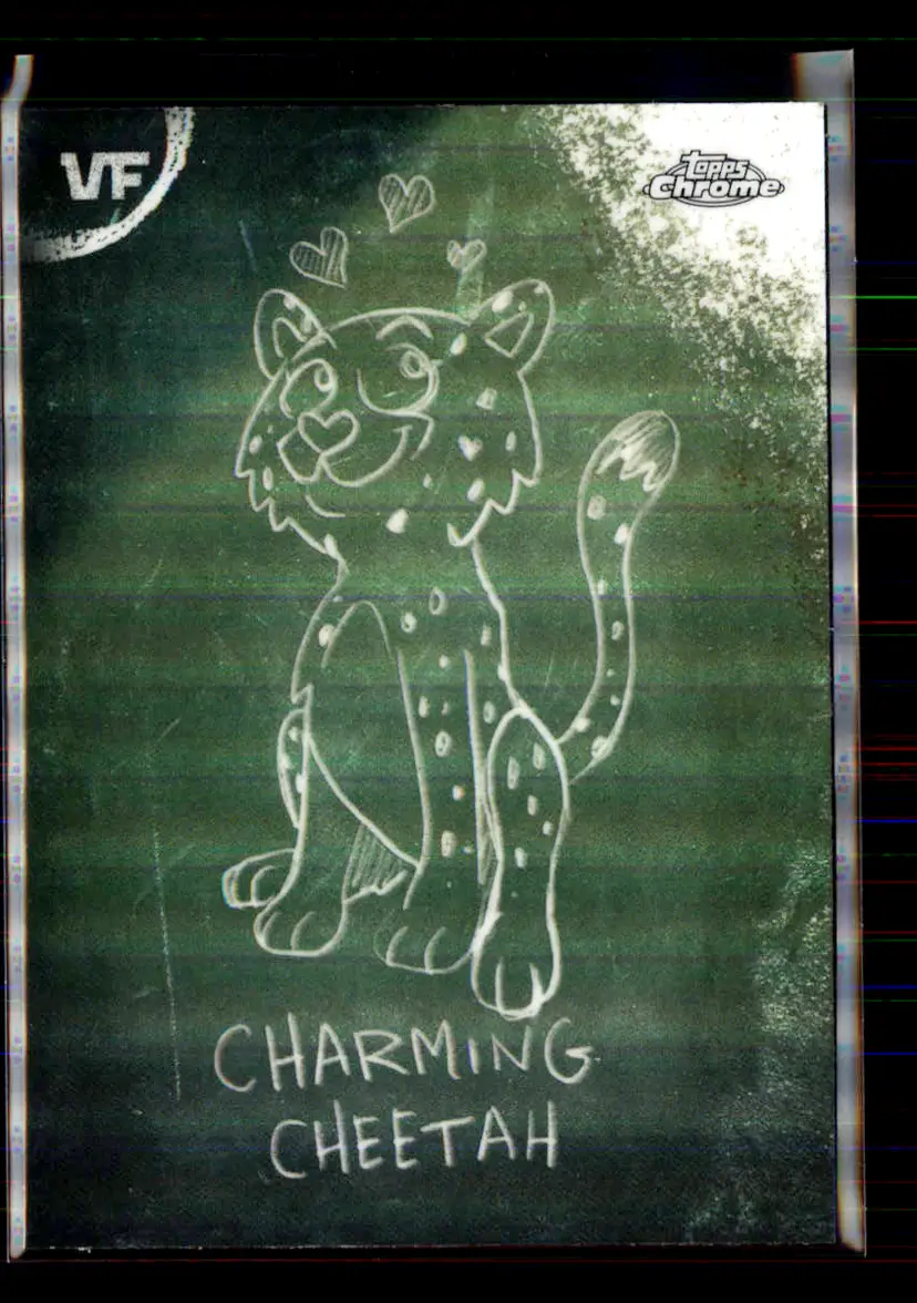 Charming Cheetah Chalkboard 2026 Topps Chrome VeeFriends C-7