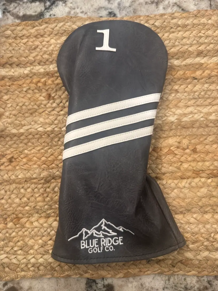 Blue Ridge Golf Co. Shadow Grey & Pure White Classic Leather Driver HC