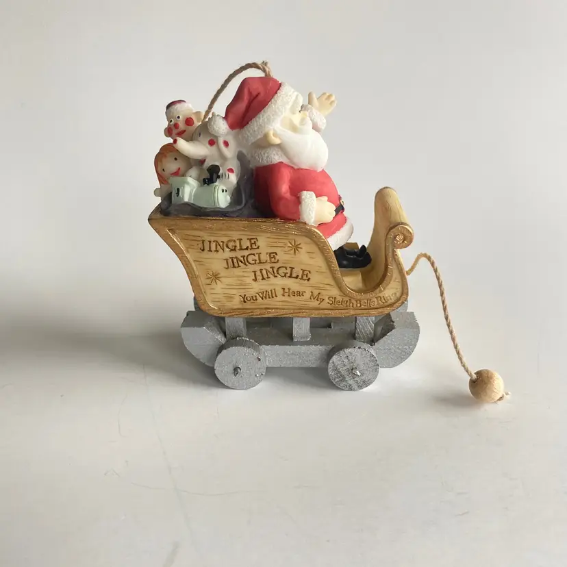 Santa in Sleigh Island of Misfit Toys Ornament 1992 Rudolph the Red-Nosed Reindeer Claymation
