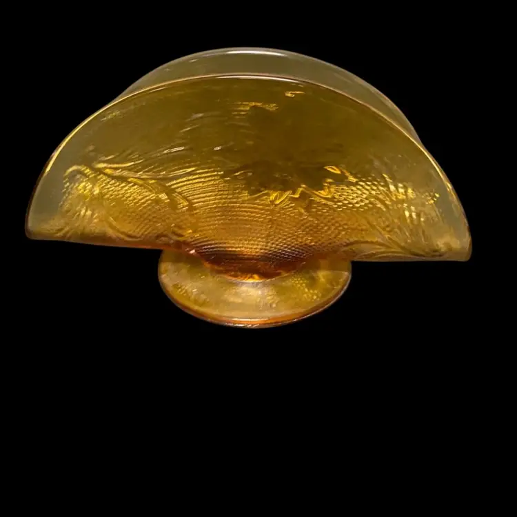Vintage Indiana Tiara Pressed Glass Amber Napkin Holder