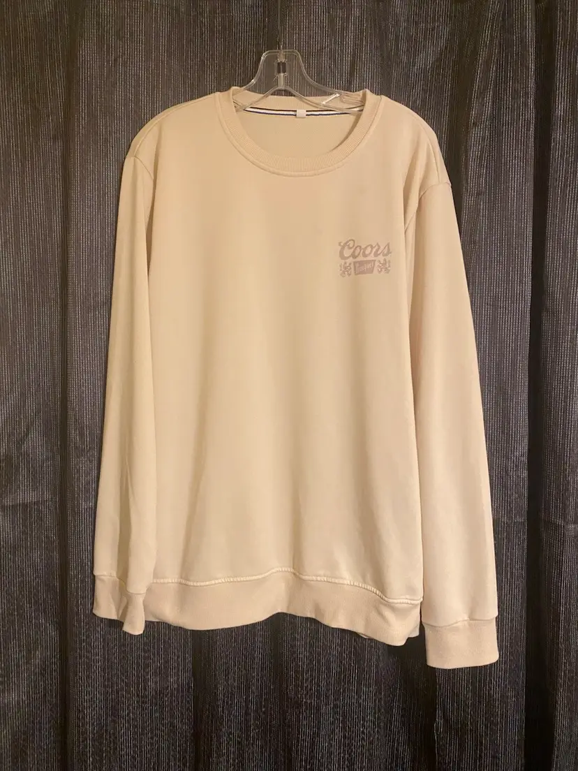 Coors Banquet Men's Size XL Tan Lightweight Sweater