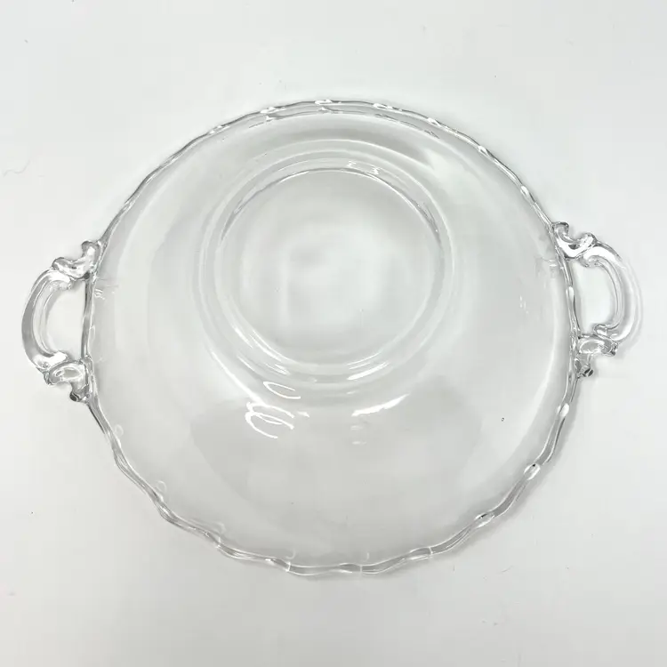 Vintage Fostoria Century Pattern #2630 Serving Bowl with Handles – 8" Clear Pressed Glass (0024-24)