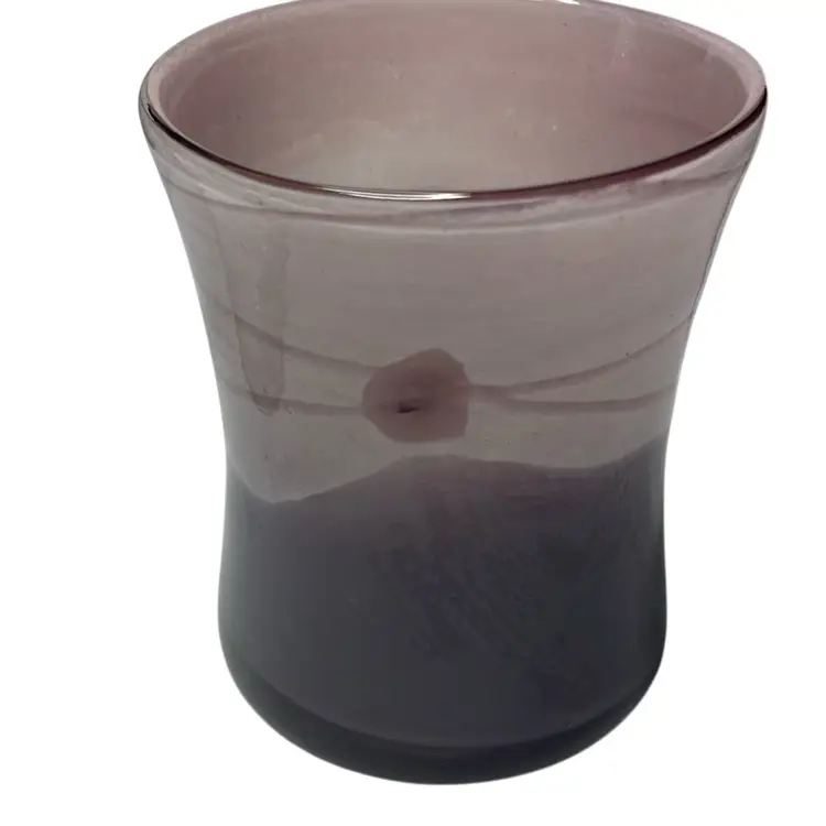 Purple Encased Glass Lavender /
Dark Purple Vase