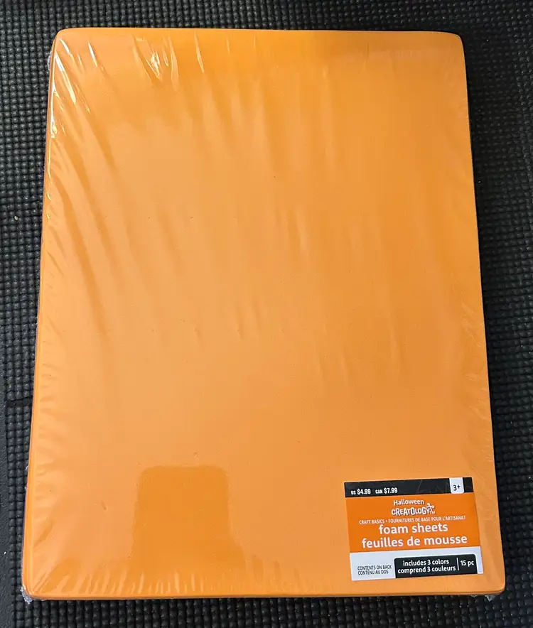 Creatology Halloween Foam Sheets 15 Pieces 3 Colors NWT