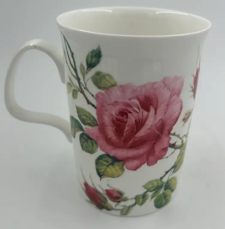 Vintage Roy Kirkham “English Rose” Fine Bone China 1992 England Mug