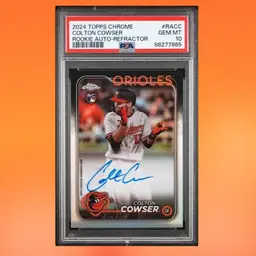 Colton Cowser - Rookie Auto - Refractor /499 - PSA 10