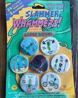 #01 - Slammer Whammers! Series II Alien Dudes Pogs 90s