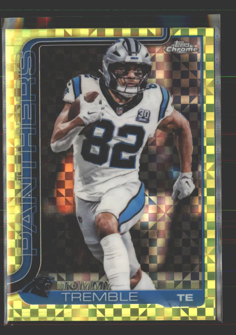 Tommy Tremble 2025 Topps Chrome Lime Green X-Fractor #44 - (142) - Carolina Panthers