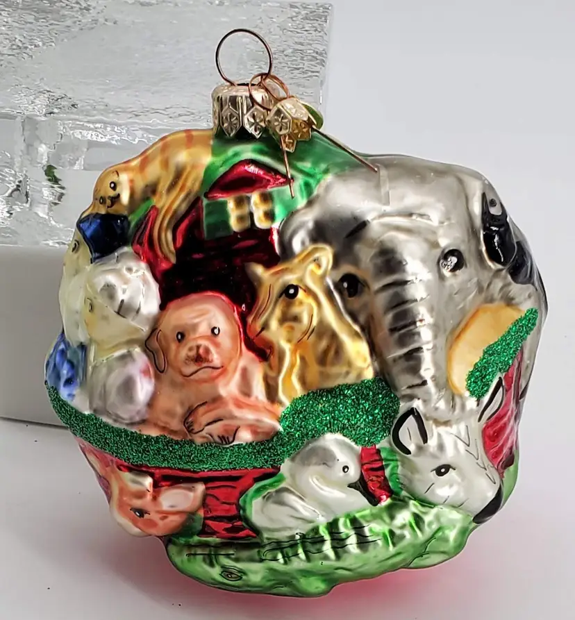 Dept 56 Noah's Ark Mercury Glass Ornament