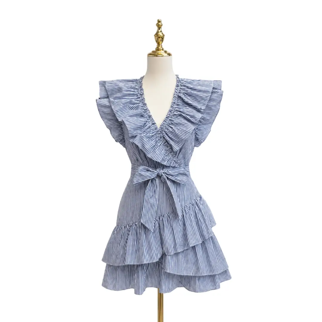 Veronica Beard Blue/White Marita Dress Sz 4