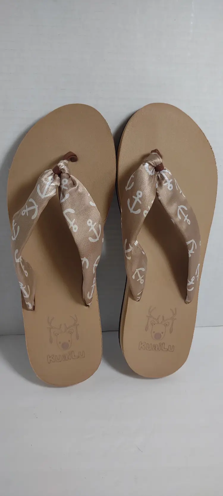 KuaiLu Anchor Flipflops Woman's size 9-10