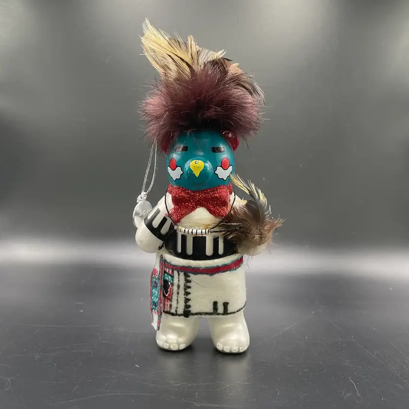 Iris Apfel Kachina Glass Bear Doll Ornament HSN Cares St. Jude's Limited Edition