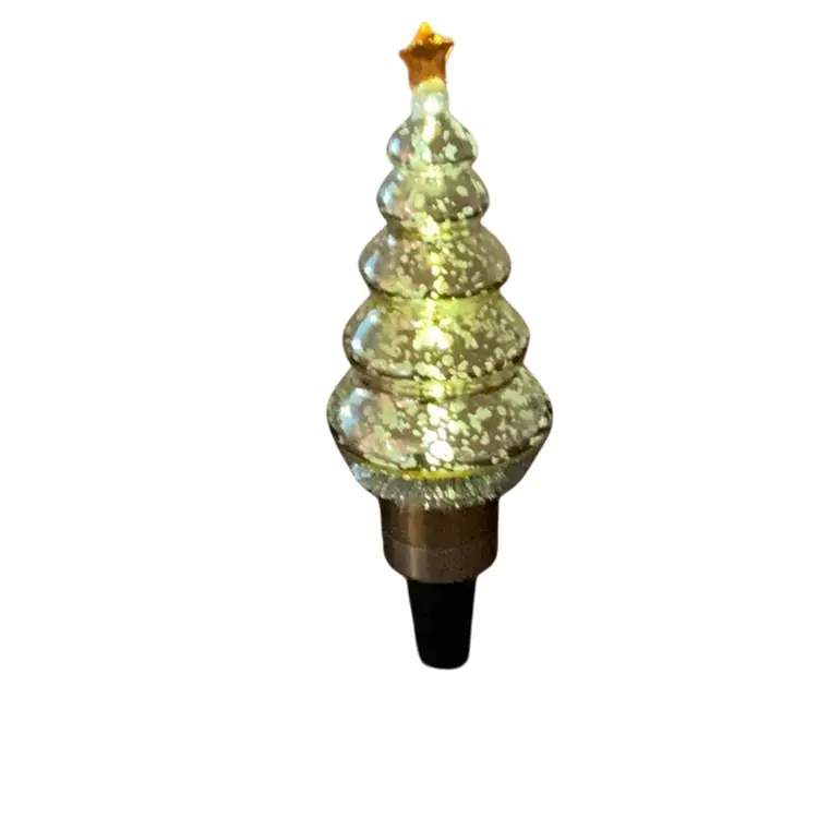 Plastic Christmas Tree Bottle Stopper