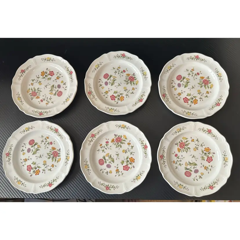 Wedgwood Of Etruria & Barlaston Charlecote NM904 Set Of 6 Small Plates 6.5in