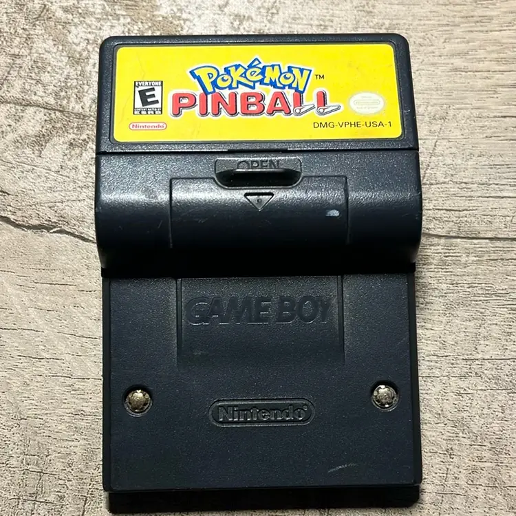 Pokémon Pinball video game cartridge with rumble for the Nintendo Game Boy