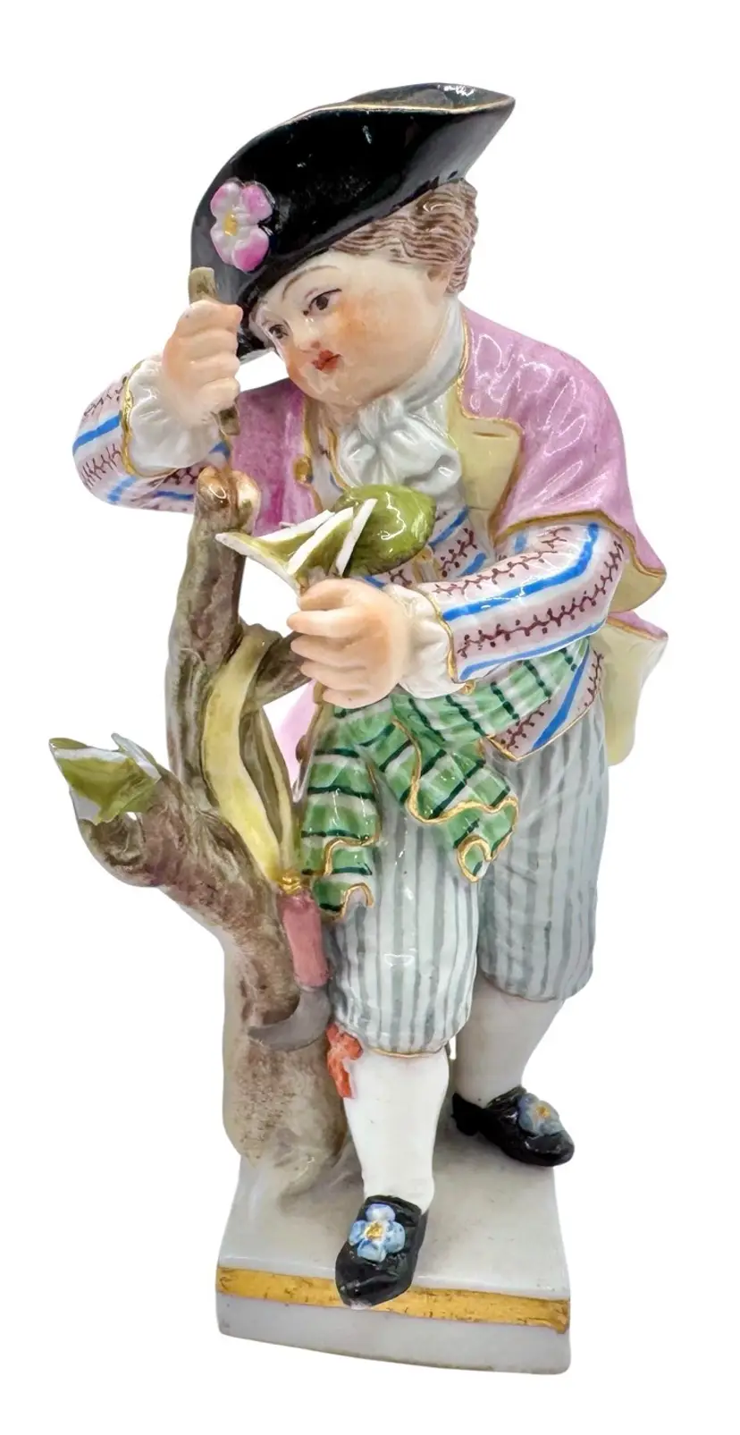 Early 19th Century Meissen Germany Porcelain Figurine Model G3 Boy Grafting Tree