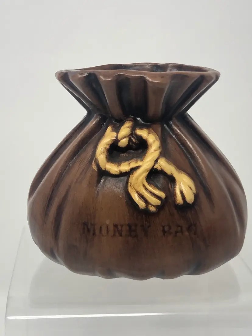 Money Bag Pottery Planter or Catch All