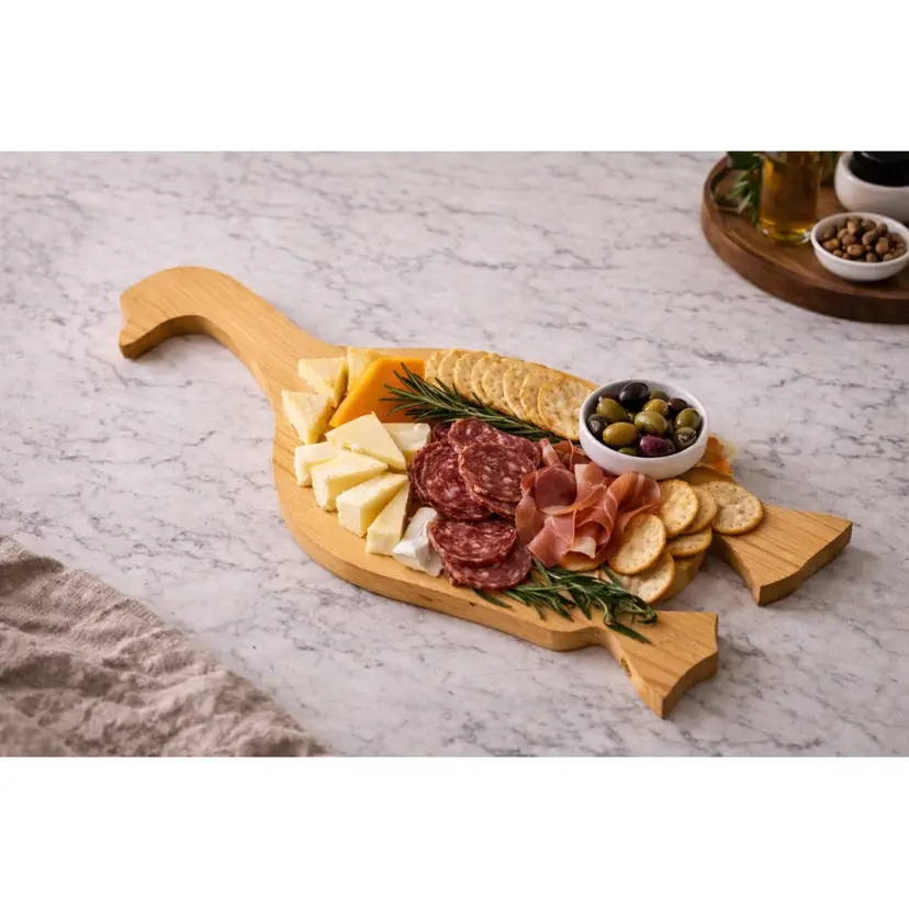 Vintage Farmhouse Wooden Charcuterie Cutting Board Country Goose Duck