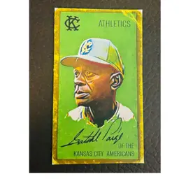Satchell Page Art Card T205 Style Kansas City Athletics
