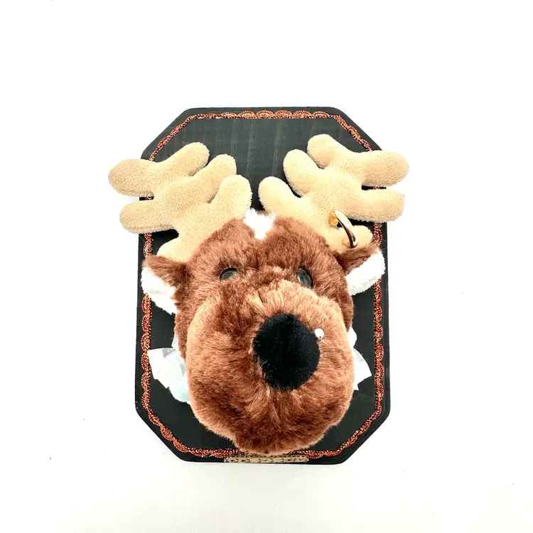 Plushie Taxidermy Wall Hanging Moose Handmade By Me 5”x 7”