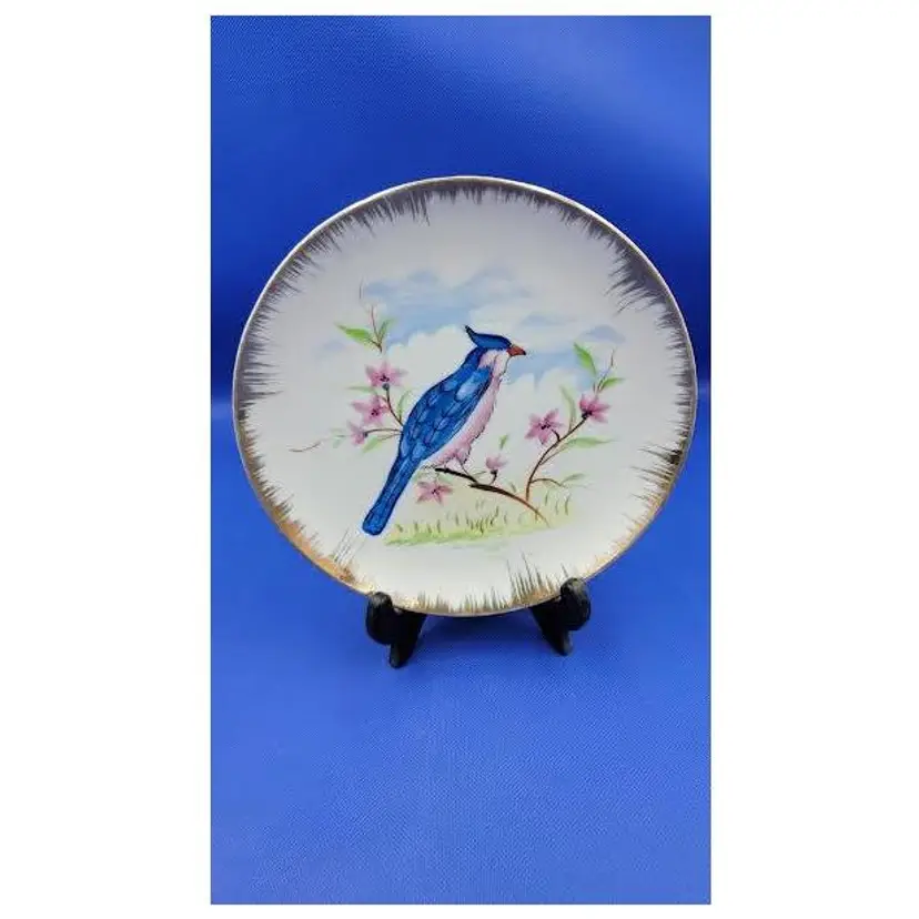 HAND DECORATED "RIES" PLATE