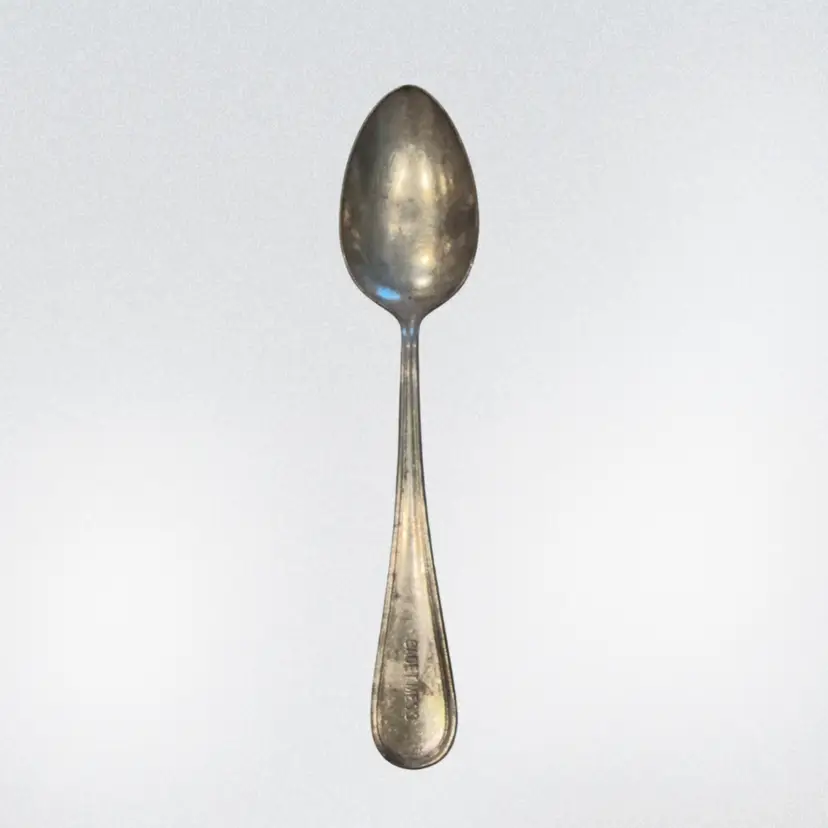 Vintage Silver Plate Cadet Mess International Silver Co Military Academy Soup Spoon, West Point