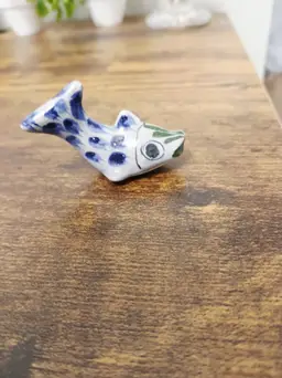 Hand-Painted Ceramic Fish Figurine