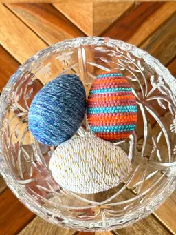 Custom Decorated Easter Eggs Set Of 3