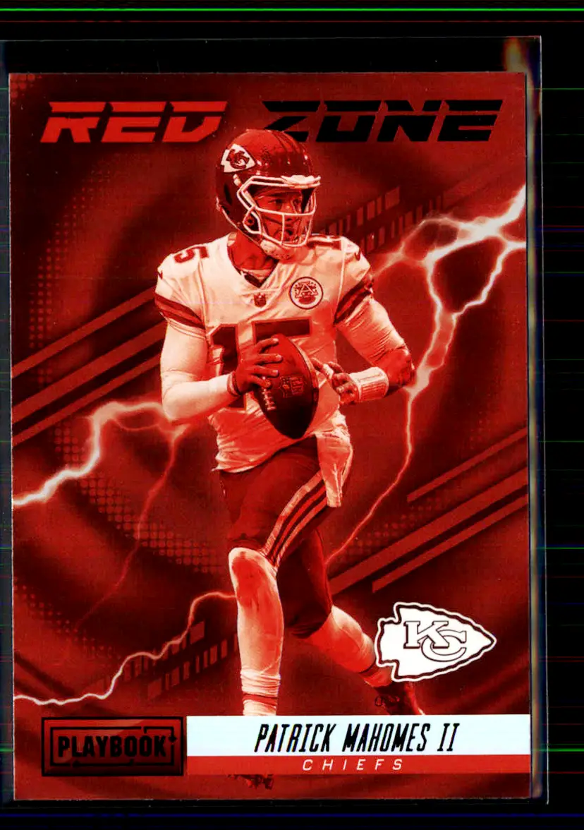 Patrick Mahomes Ii 2022 Panini Playbook Red Zone #RZ-2 - Kansas City Chiefs - (151-98)