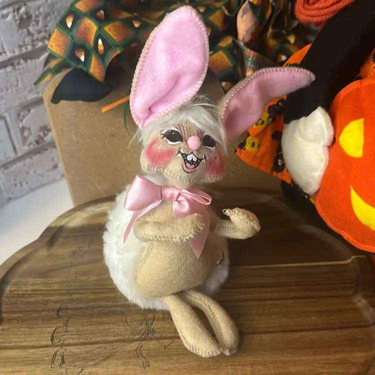 Anna Lee Bunny Rabbit So Cute With The Fluffy Tail under 20 dollars