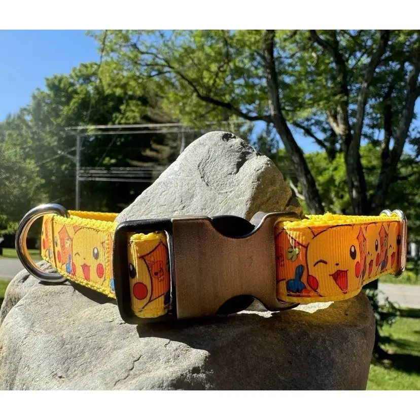 Dog Collar Pokemon Game Large Handmade Heavy Duty W/Buckle NEW