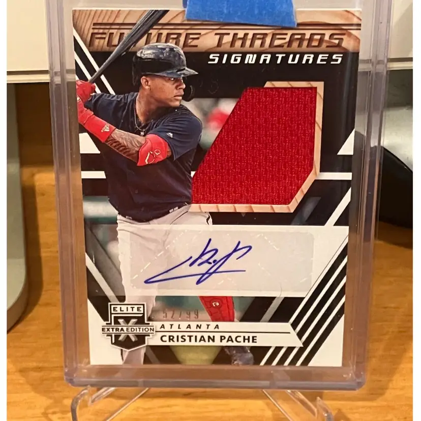 CRISTIAN PACHE 2020 PANINI ELITE EXTRA FUTURE THREADS SIGNATURES AUTO RELIC /99