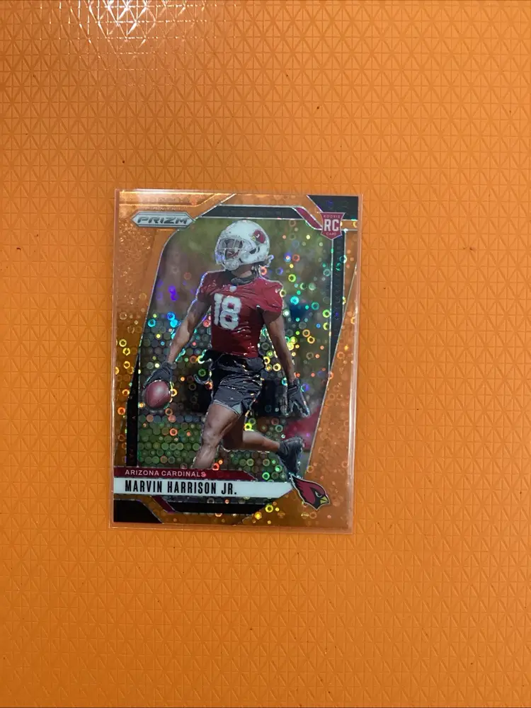 2024 Panini Prizm Marvin Harrison Jr. RC Orange Disco #375 Cardinals Rookie