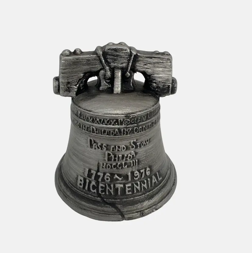 Vintage 1976 Napcoware Liberty Bell Ceramic Collectible Bell Japan 3.5"