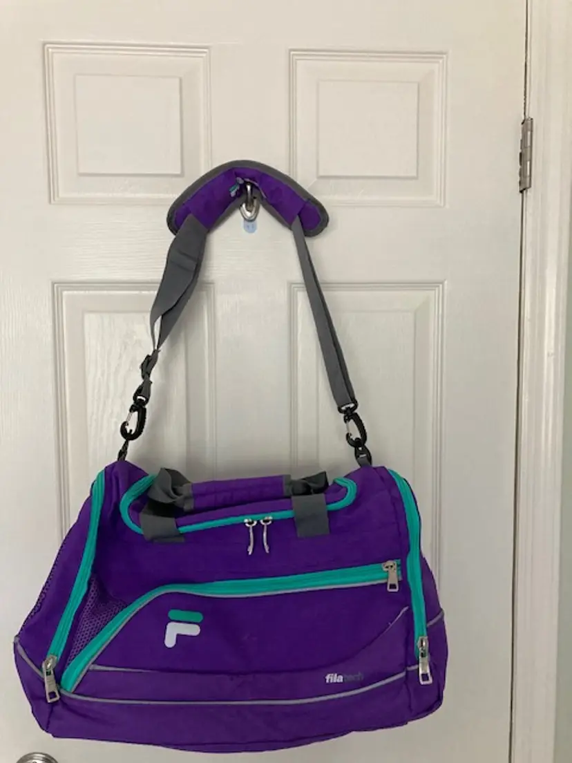 Fila Gym Sport Bag Purple w Teal trim