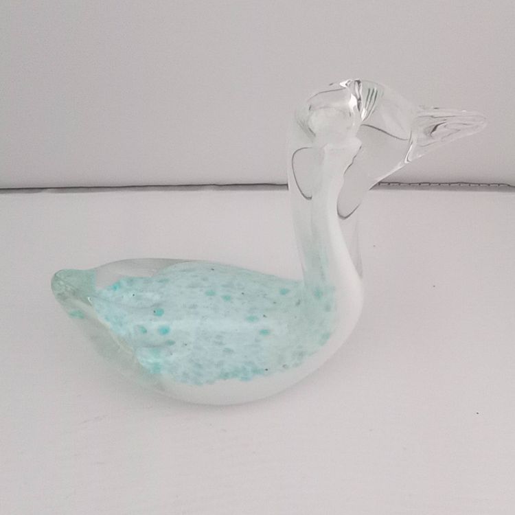 Speckled swan paperweight