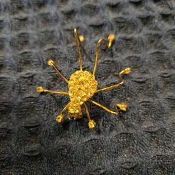 Goldtone Spider Brooch