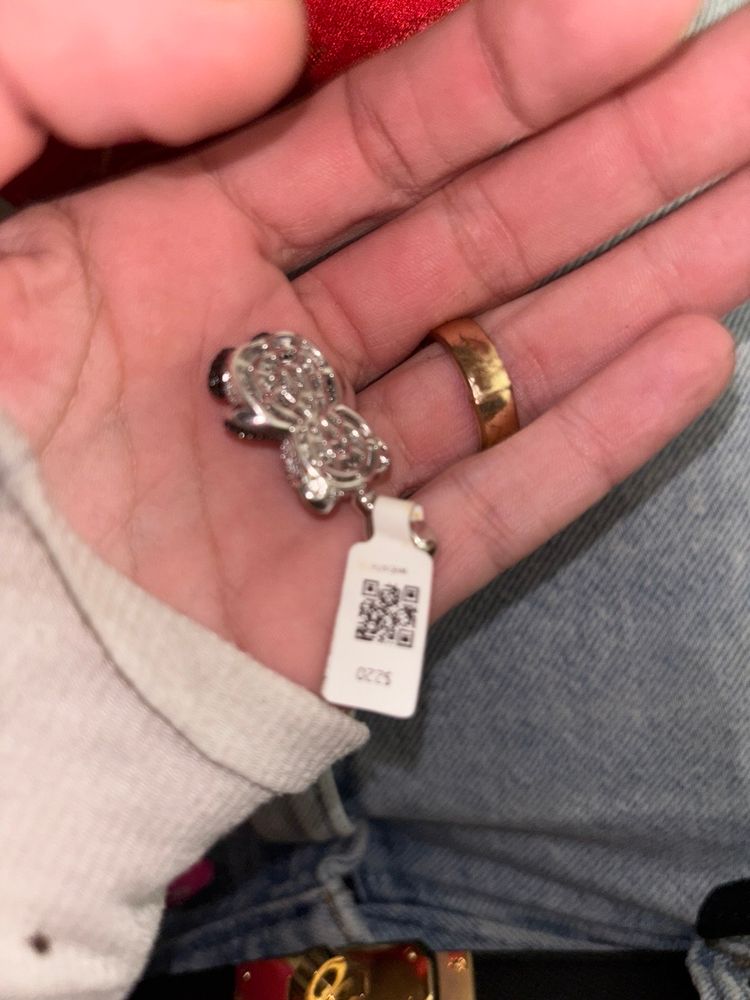 Diamond Bear Penant And Earrings Msrp 560 Free Shipping