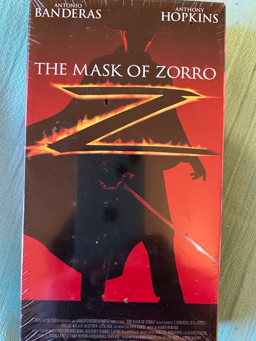 The Mask of Zorro VHS 1998 Movie New Factory Sealed Watermark
