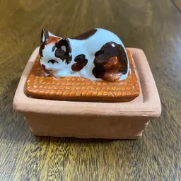 Cat Trinket Box Cottagecore
