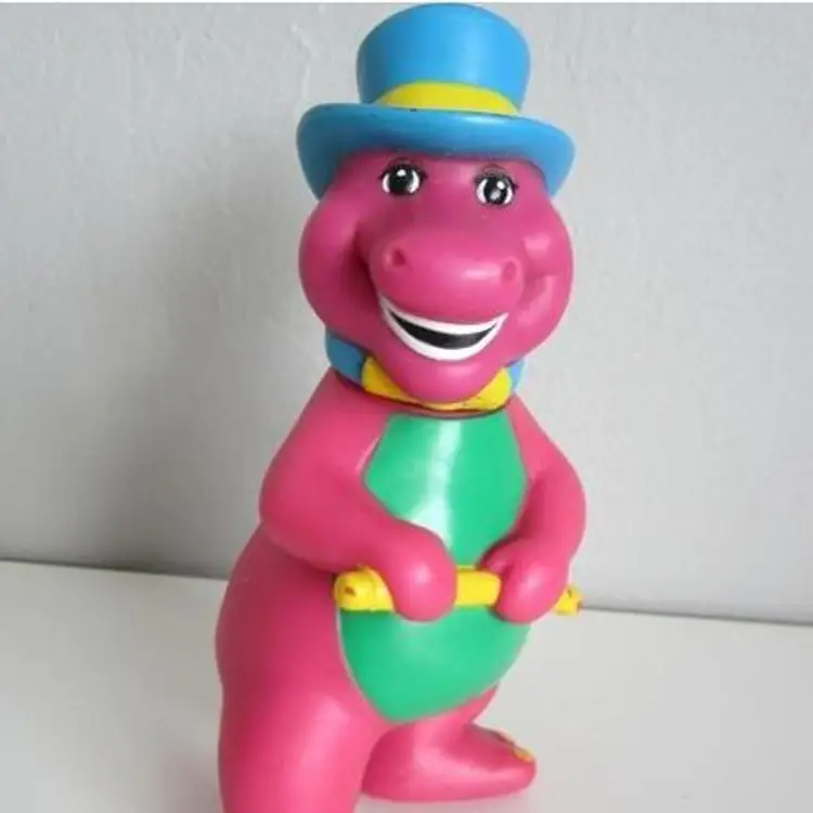 1990's Barney figurine with moving head for posing