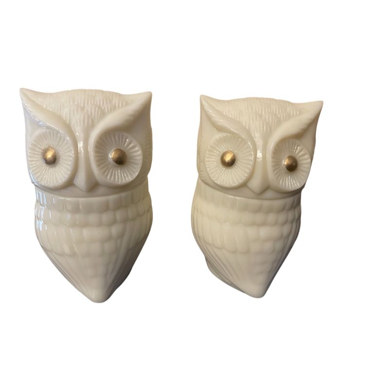 Vintage Avon Owl Decanters (2)