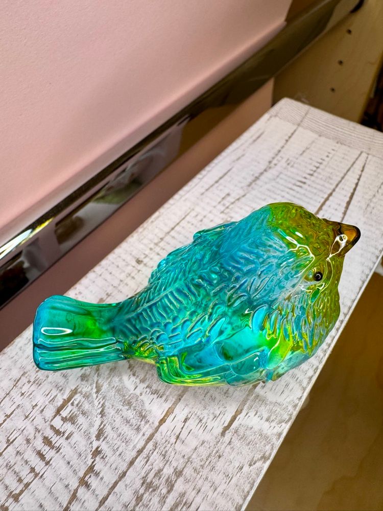 Mini Colorful Crystal Bird Figurine - 3'' inches
