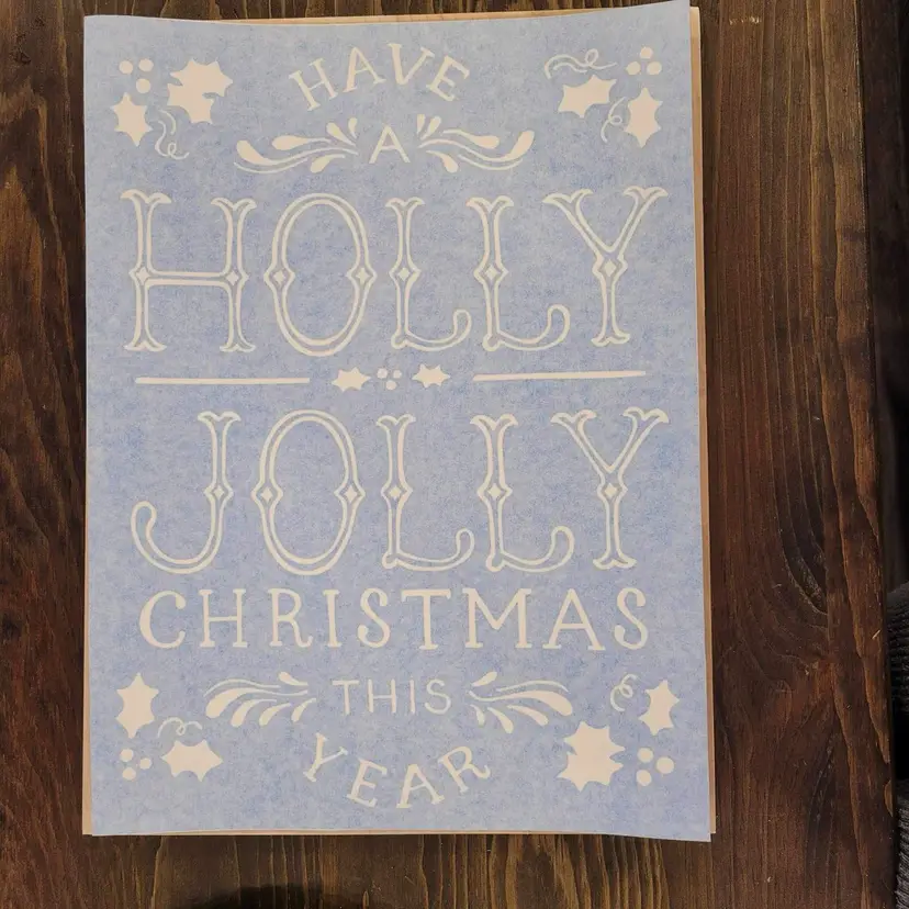 12 X 16 Wooden sign Paint Kit - Holly Jolly