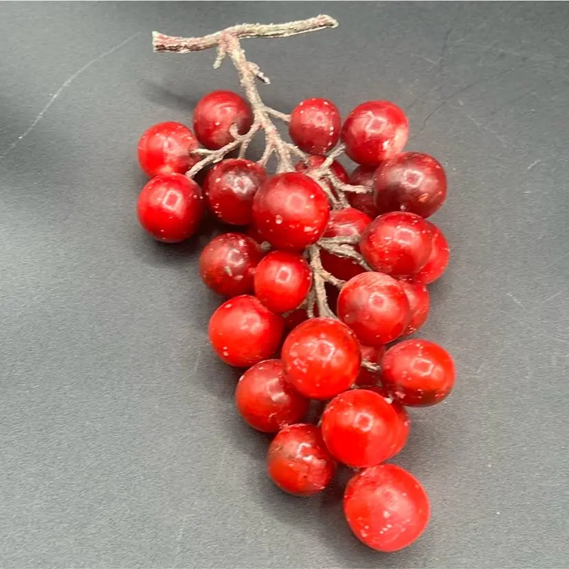 #1 Red Alabaster Grapes Vibrant Cluster VTG Italian