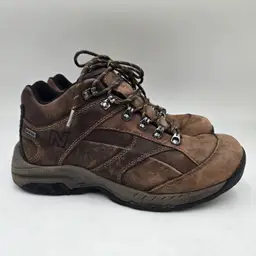 New Balance 977 Nubuck Leather Hiking Boots Mens 9 D Brown Goretex Waterproof