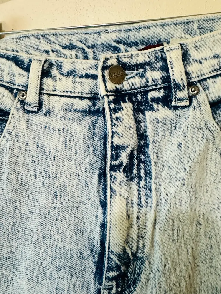 Vintage Stefano High Waisted Acid Wash Skinny Jeans Size 12